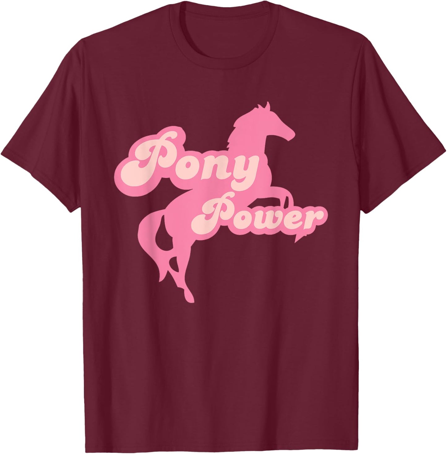 Pony Power T-Shirt - T-Shirt | Maroon