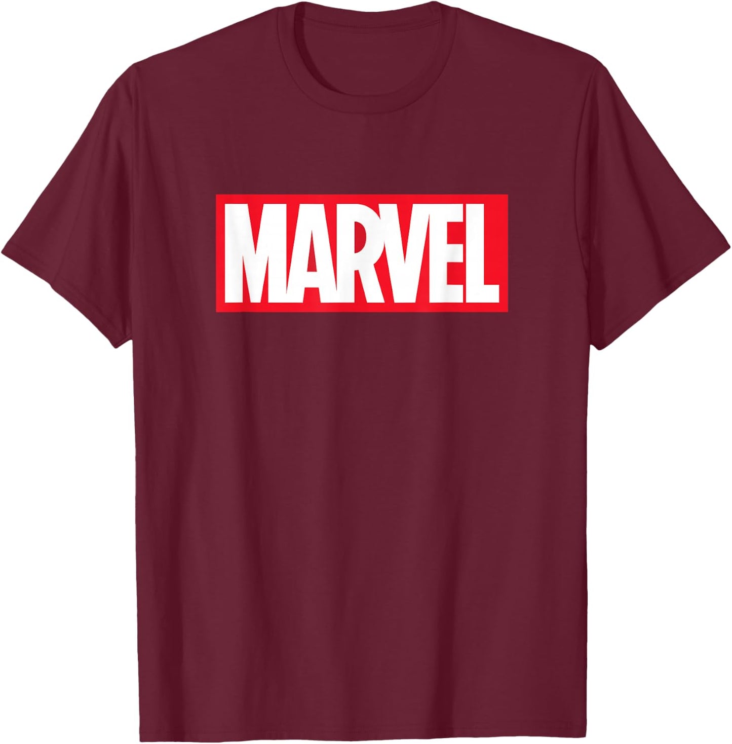 Marvel Classic Logo , black T-Shirt - T-Shirt | Maroon