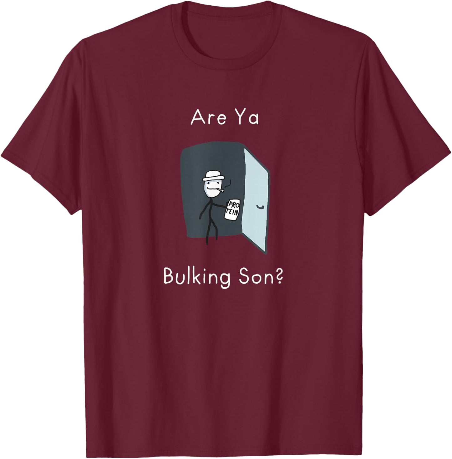 Sind Ya Bulking Sohn Gym Meme T-Shirt - T-Shirt | Maroon
