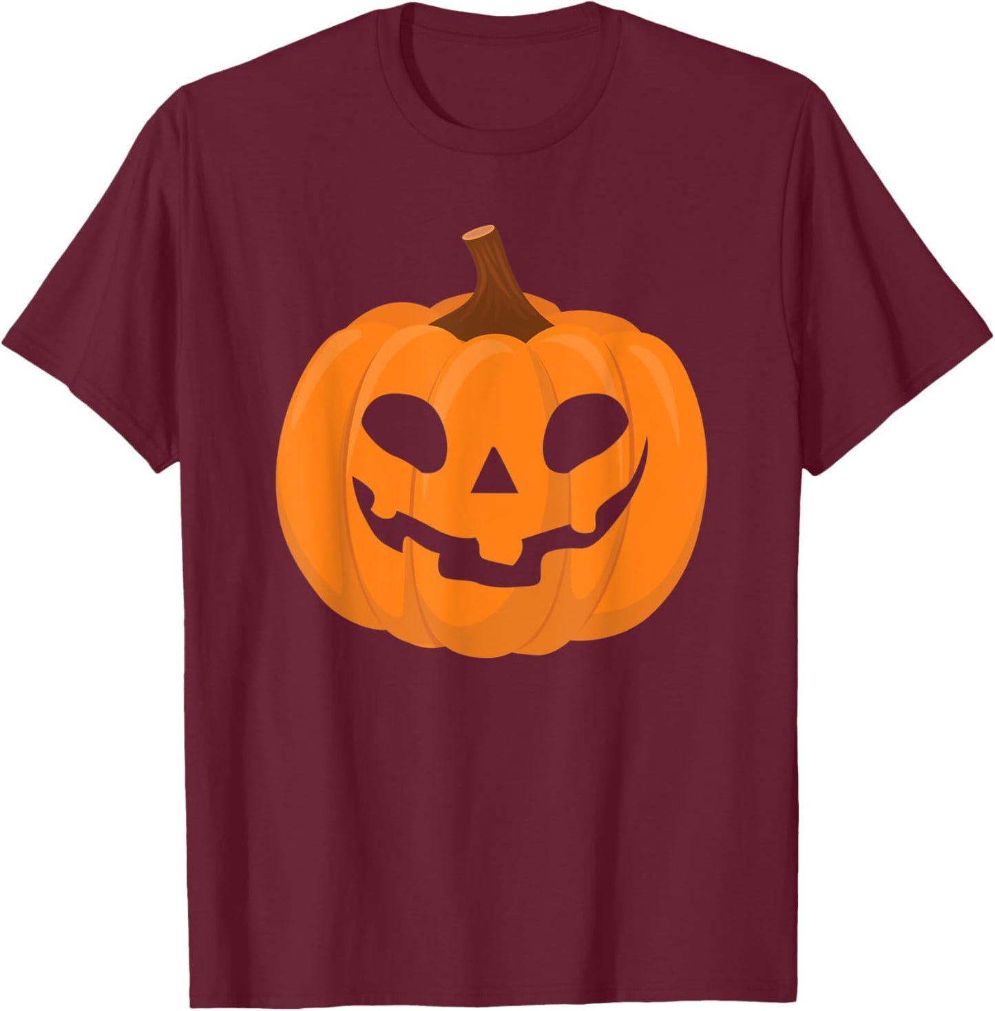 Pumpkin Halloween T-Shirt - T-Shirt | Maroon