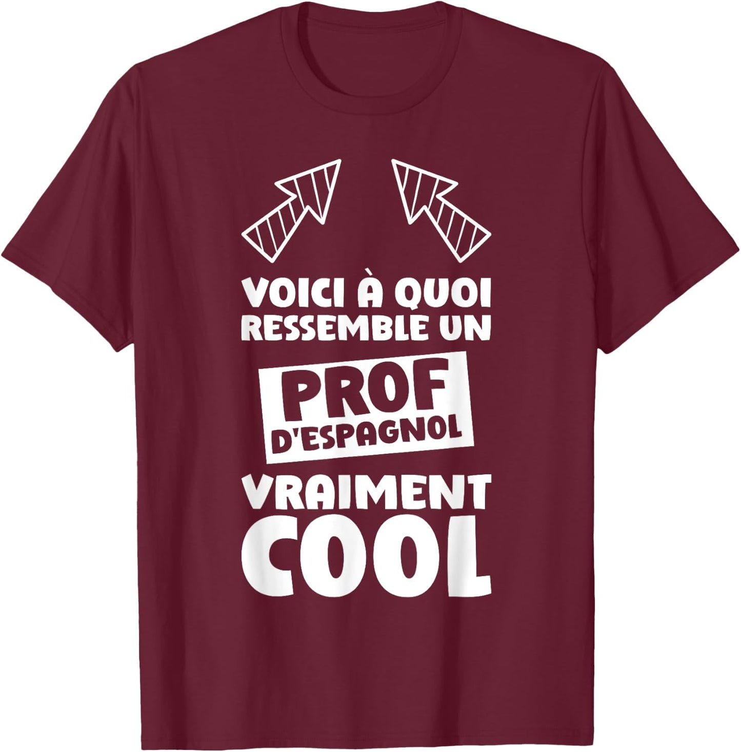 Spanish Teacher Quote Funny Spanish Teacher T-Shirt - T-Shirt | Maroon