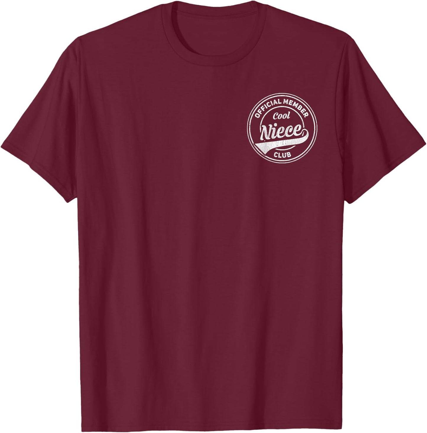 Official Member Cool Niece Club T-Shirt - T-Shirt | Maroon