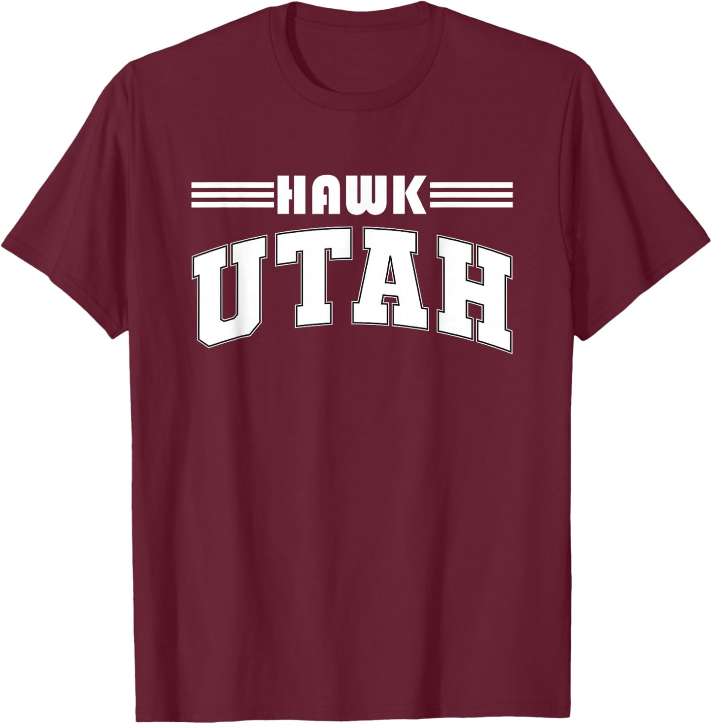 Hawk Utah Funny Hawk Utah T-Shirt - T-Shirt | Maroon