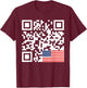 Trump Dance Troll QR Funny President Trump Dance Code Back T-Shirt - T-Shirt | Maroon