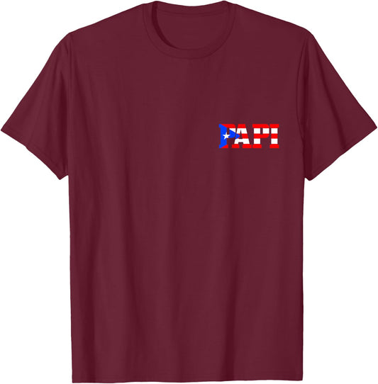 Papi Puerto Rican Dad Puerto Rico Pride Boricua Father's Day T-Shirt - T-Shirt | Maroon