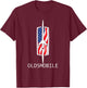 Classic Car Show Vintage Oldsmobile Rocket Logo T-Shirt - T-Shirt | Maroon