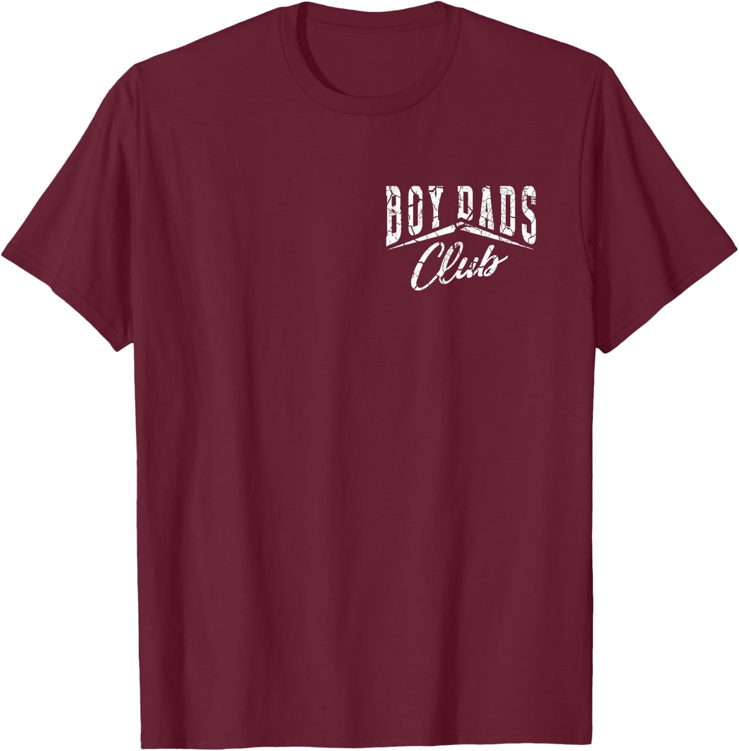 Boy Dads Club Father's Day Dad Vintage T-Shirt - T-Shirt | Maroon
