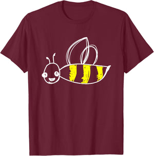 Flying Cute Bumblebee Honey bee Beekeeper Gift Men Women T-Shirt - T-Shirt | Maroon