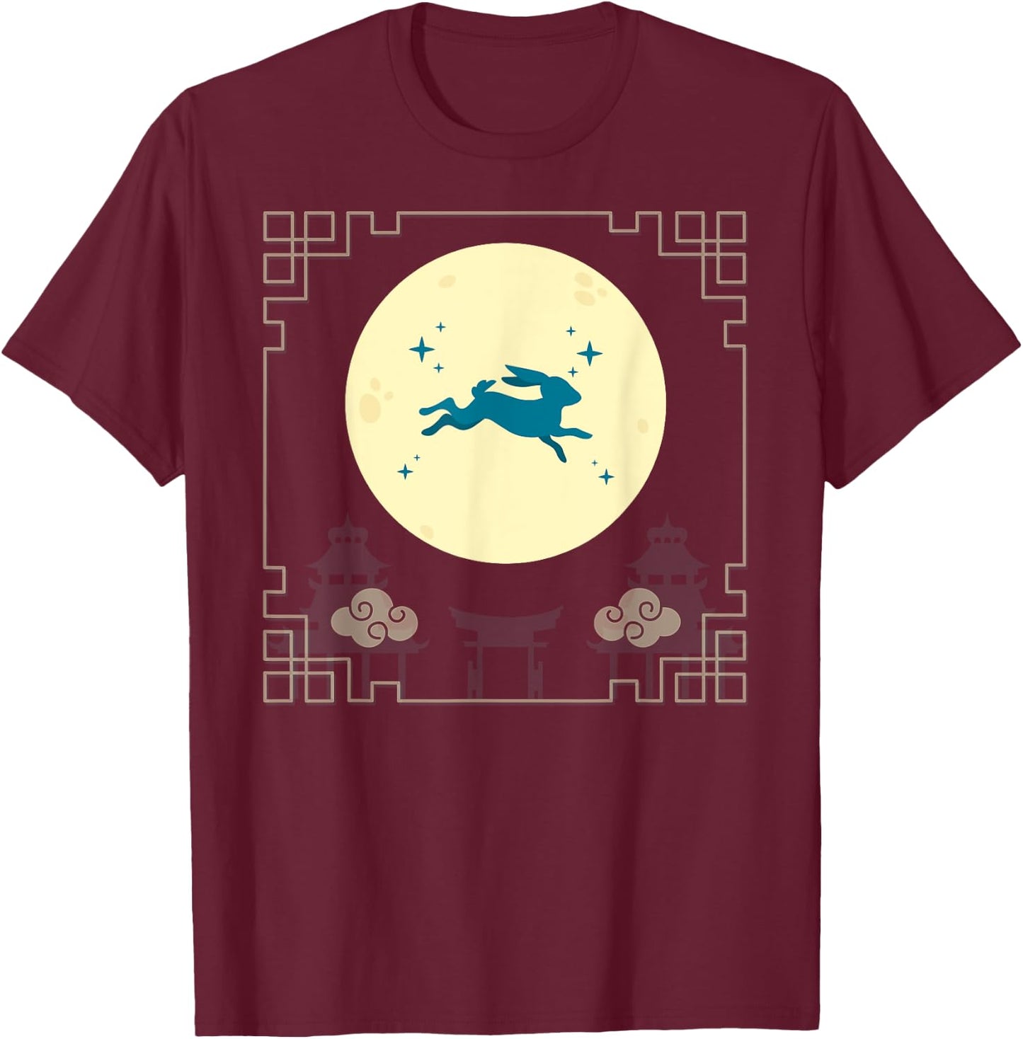 Mid Autumn Festival - Mooncake Festival T-Shirt - T-Shirt | Maroon