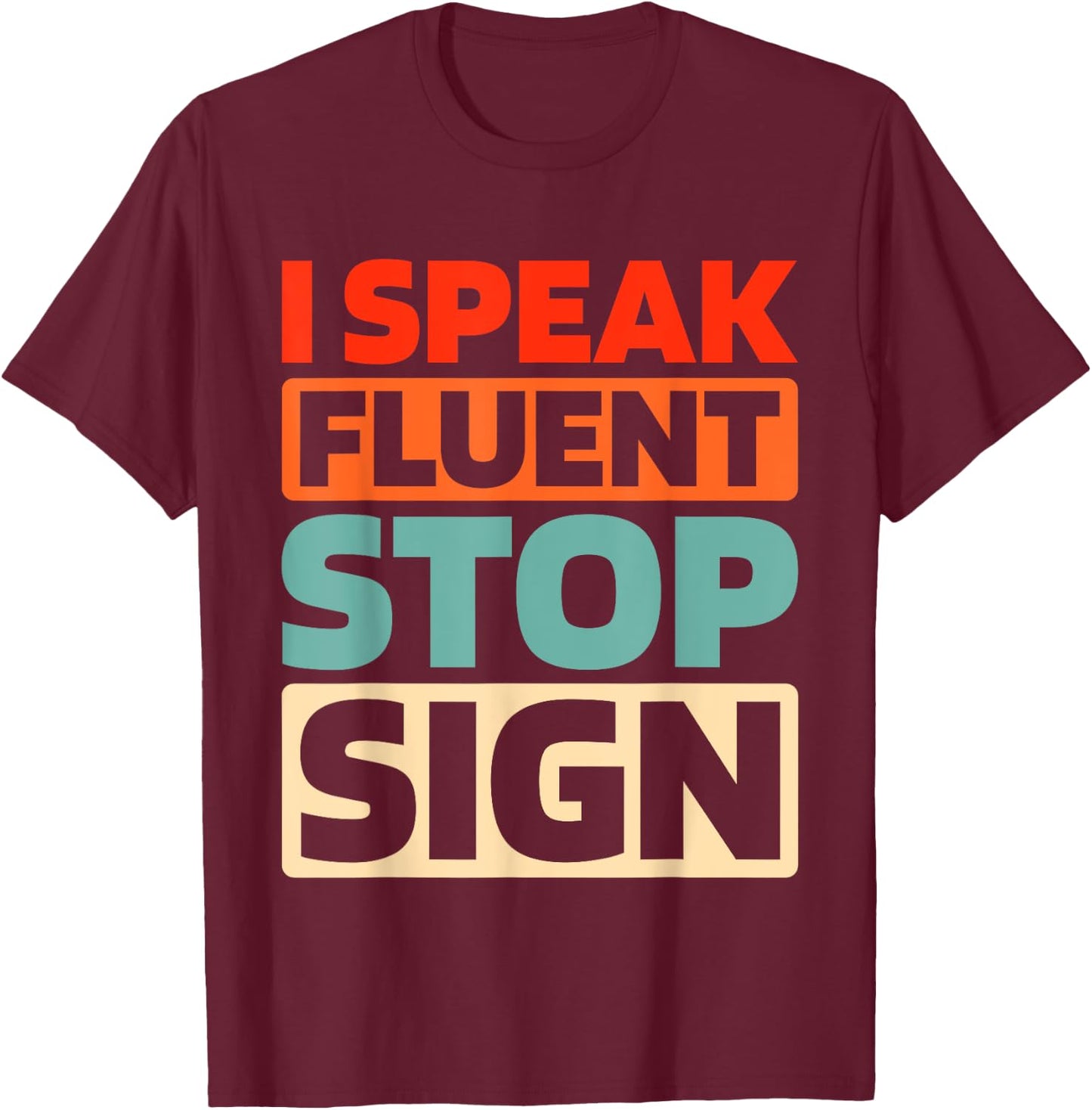 Retro Traffic Control - Pedestrian Vintage Crossing Guard T-Shirt - T-Shirt | Maroon