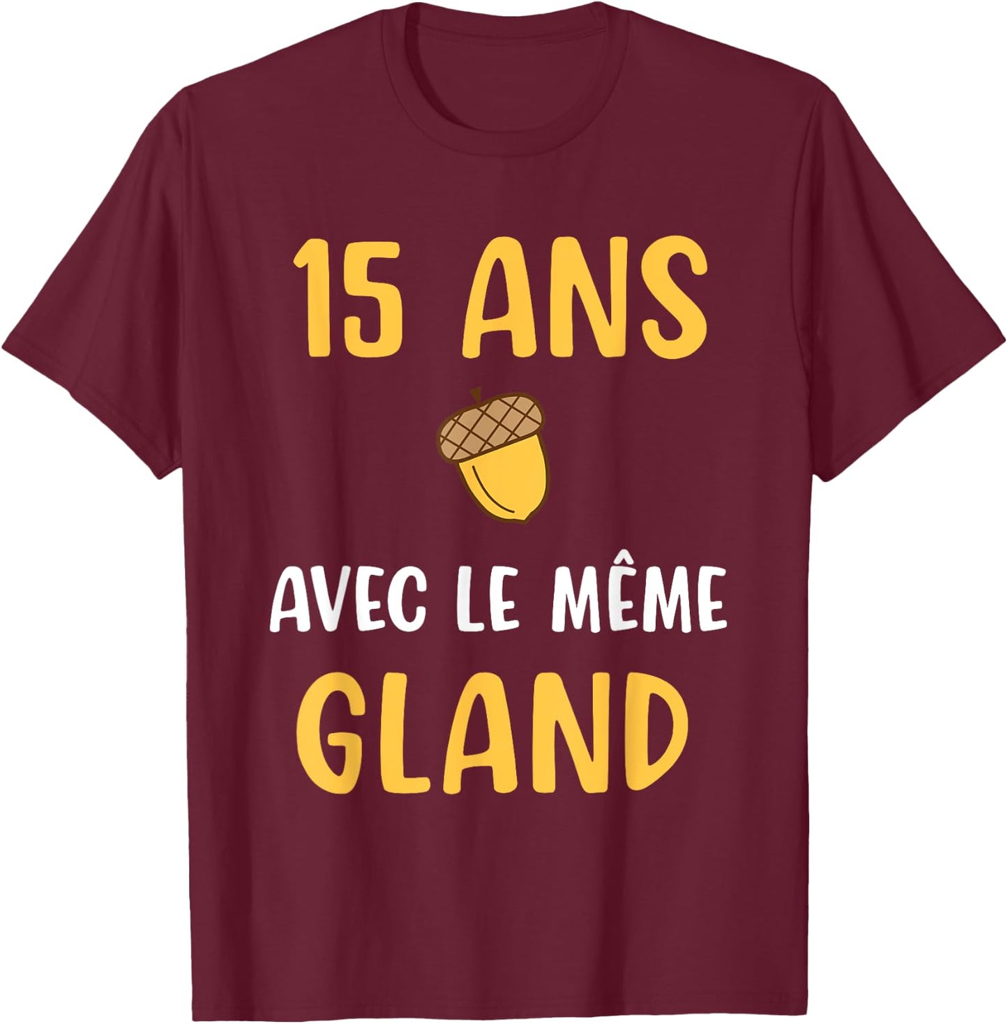 Wedding Anniversary Gift 15 Years Couple Humor Woman , Black, S T-Shirt - T-Shirt | Maroon