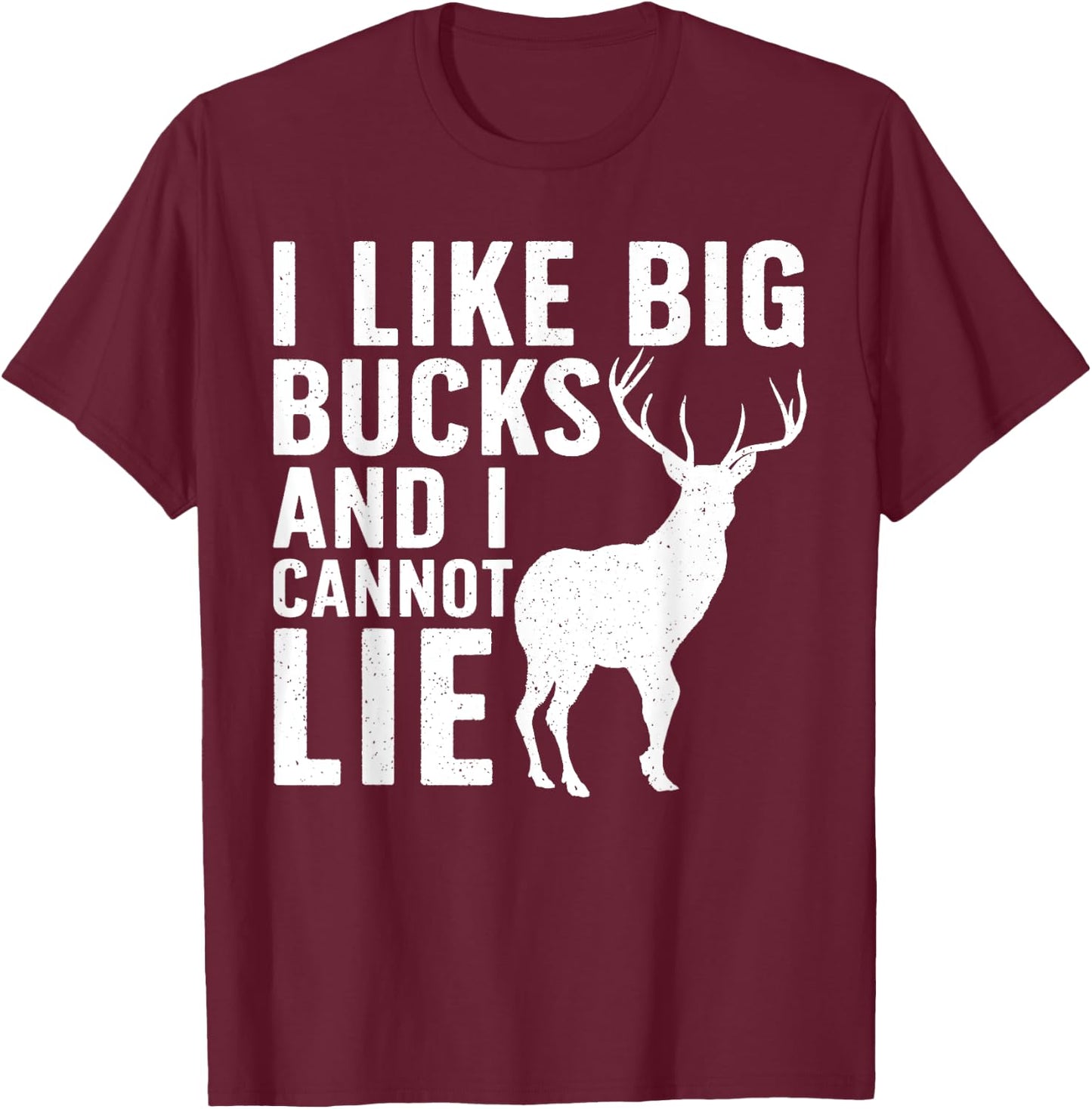 Deer Hunting Art Women Wildlife Hunter Deer Hunting T-Shirt - T-Shirt | Maroon