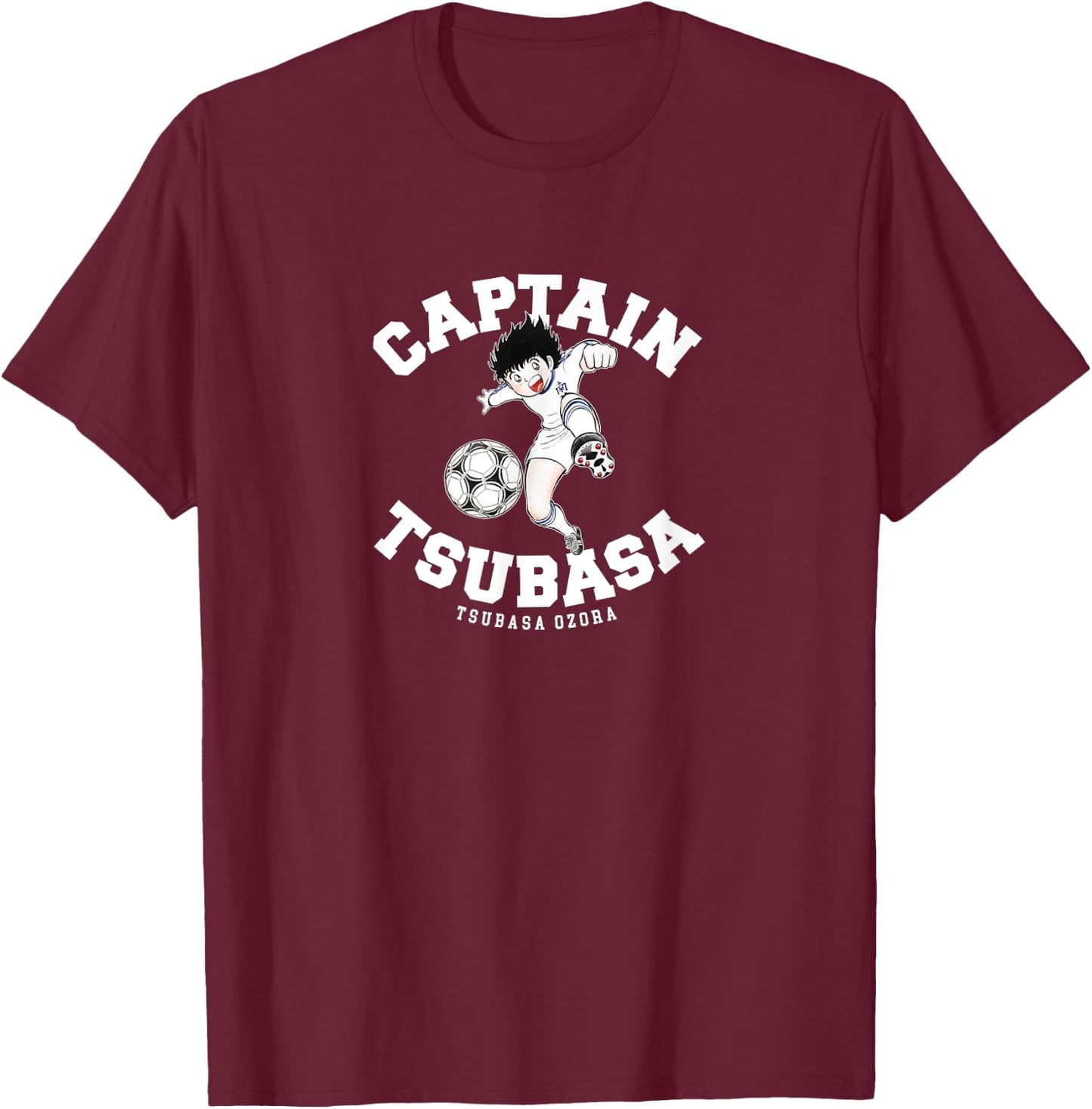 Captain TSUBASA (Tsubasa Grundschüler) T-Shirt - T-Shirt | Maroon