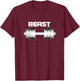 Beast Gymnastics Training Exercise Bodybuilder Weightlifter T-Shirt - T-Shirt | Maroon