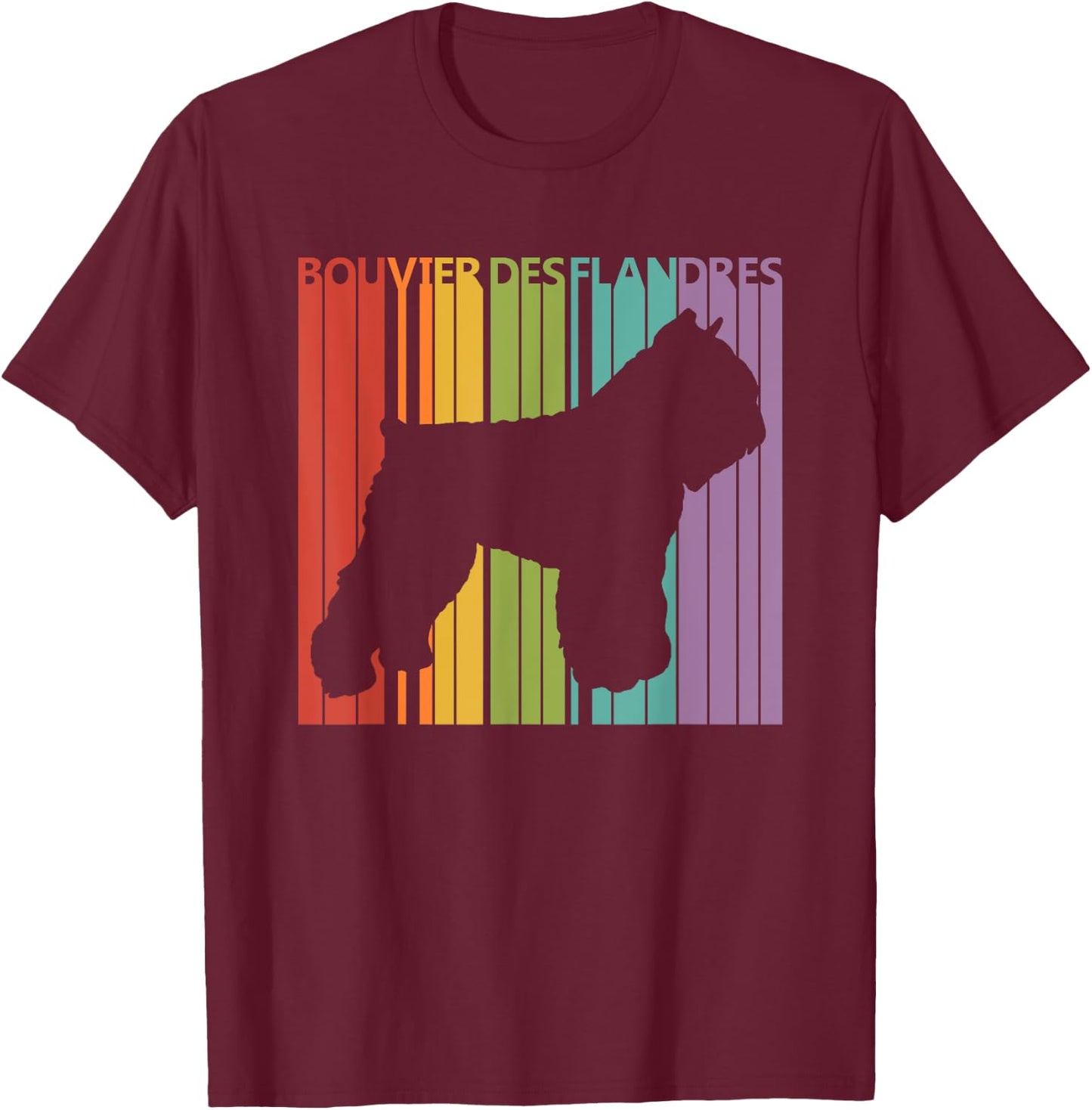 Bouvier des Flandres Shirt - Funny Dog Lover Gift T-Shirt - T-Shirt | Maroon