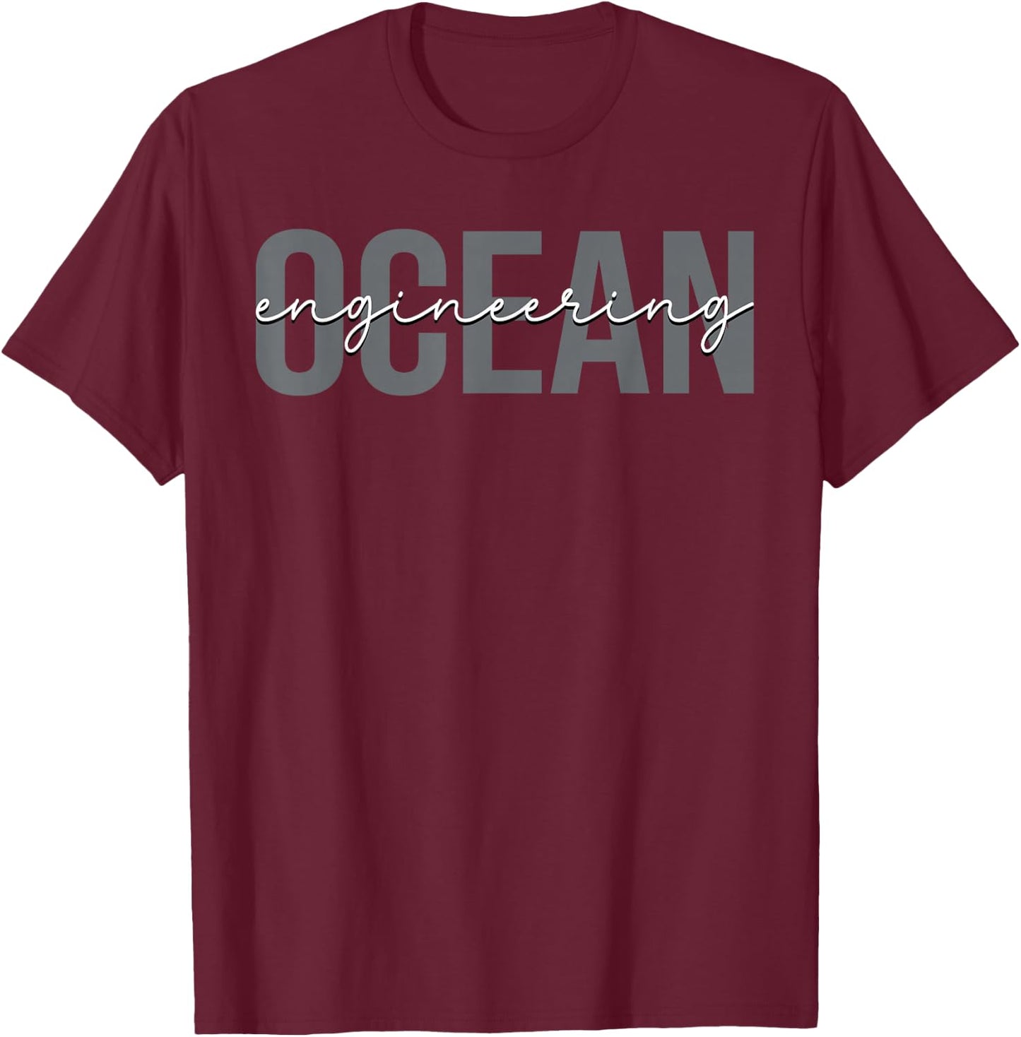 Ocean Engineering Engineering T-Shirt - T-Shirt | Maroon