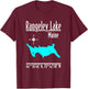 Modern Rangeley Lake - Maine T-Shirt - T-Shirt | Maroon