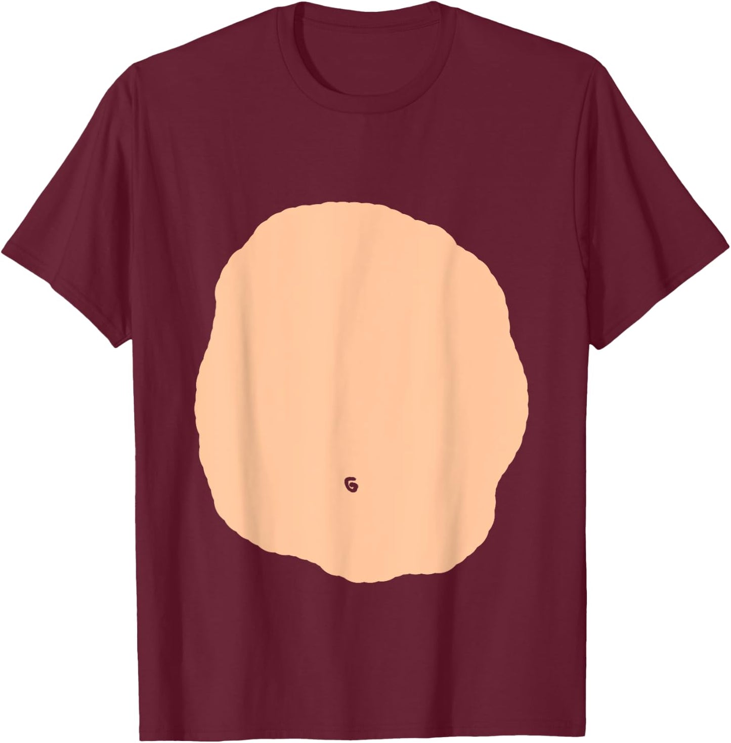 Monkey Belly Monkey Halloween Costume Monkey Chest T-Shirt - T-Shirt | Maroon