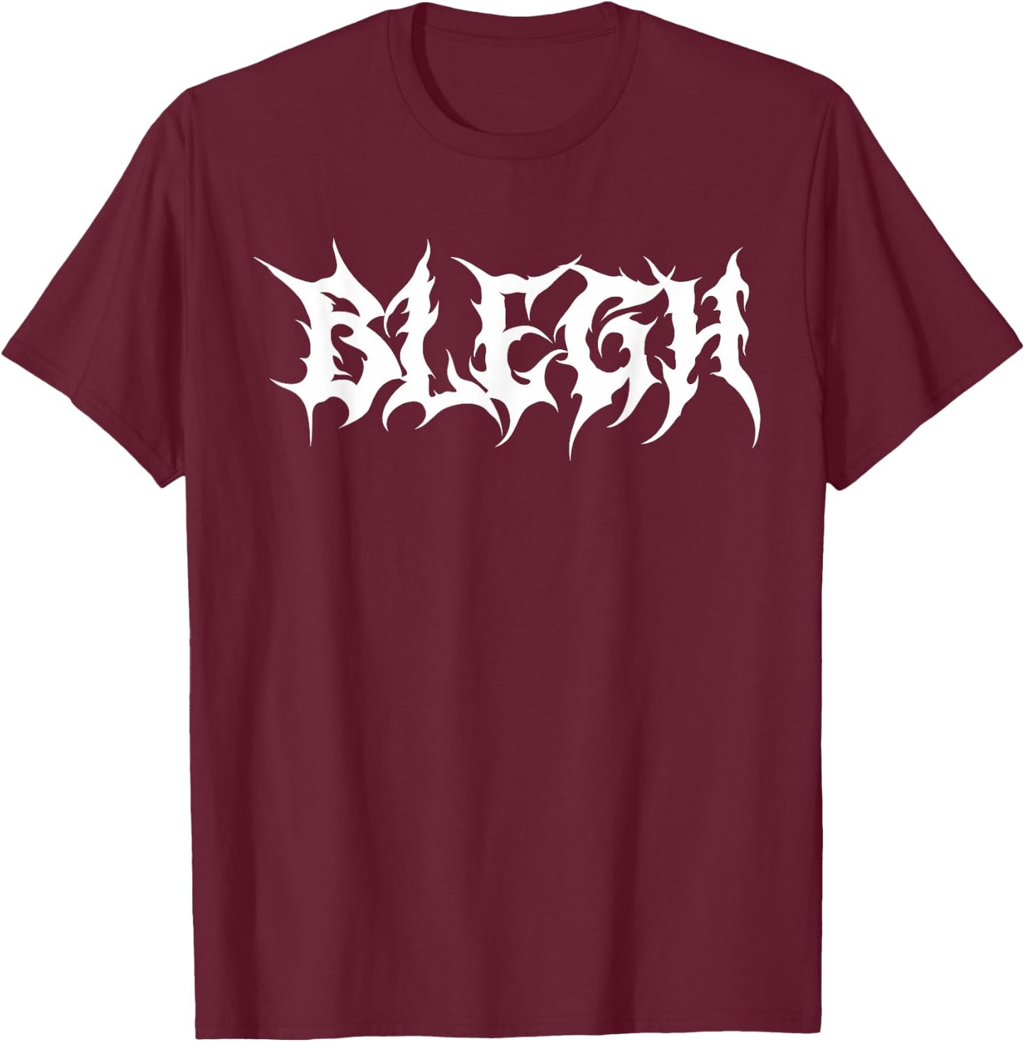 Blegh Screamo Death Metalcore Djent Music T-Shirt - T-Shirt | Maroon