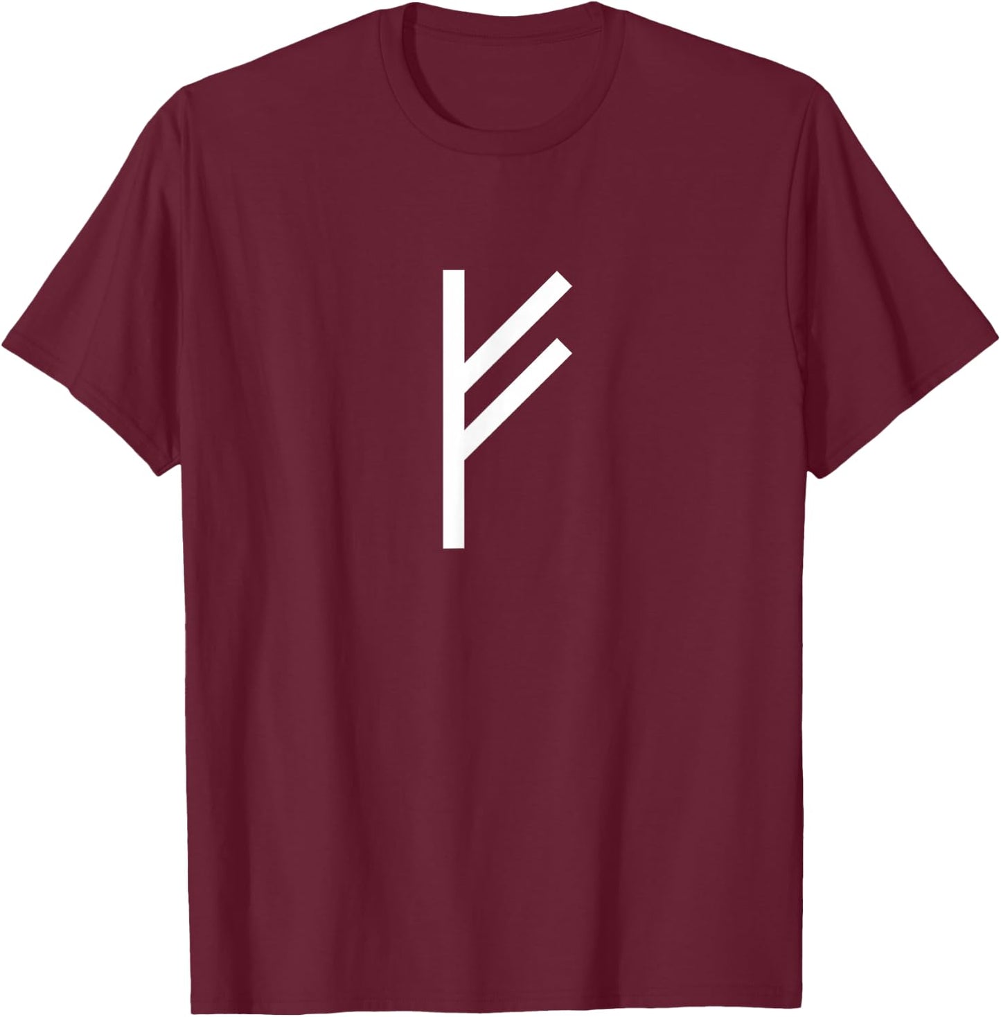 Fehu Rune Wealth Health T shirt Women Youth T-Shirt - T-Shirt | Maroon