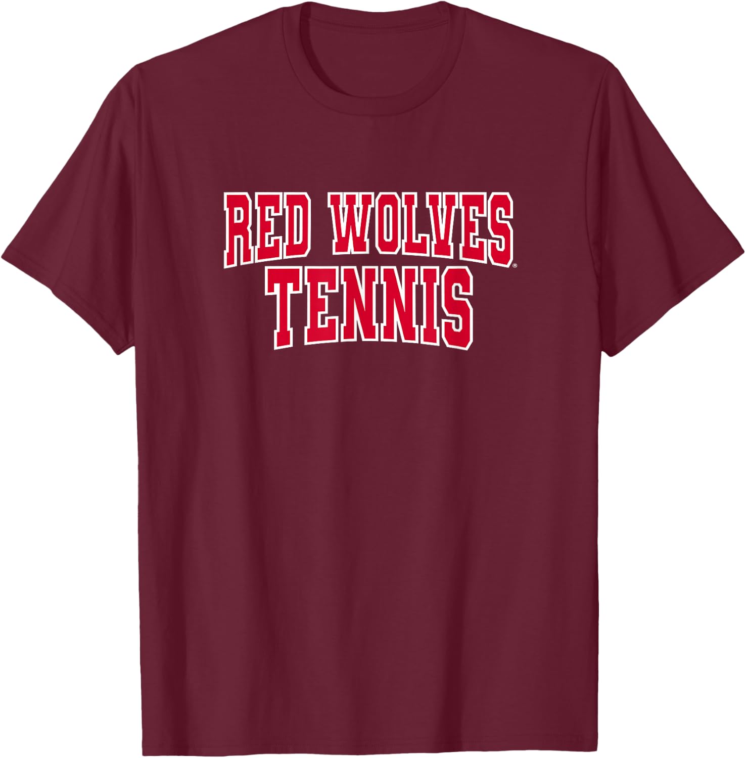 Arkansas State Red Wolves Premium Collegiate Tennis T-Shirt - T-Shirt | Maroon