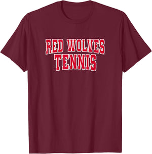 Arkansas State Red Wolves Premium Collegiate Tennis T-Shirt - T-Shirt | Maroon