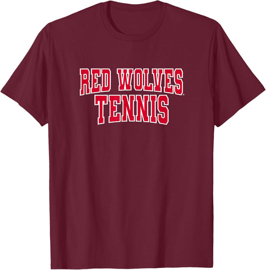 Arkansas State Red Wolves Premium Collegiate Tennis T-Shirt - T-Shirt | Maroon