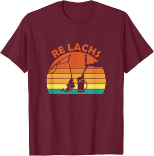 Re Salmon Funny Fisherman Saying for Hobby Fishermen and Angler , black T-Shirt - T-Shirt | Maroon
