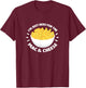 Ich bin nur hier für die Mac und Käse Veggie Essen Macaroni T-Shirt - T-Shirt | Maroon