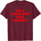 I'm A Good Boy For Mommy Funny Quote T-Shirt - T-Shirt | Maroon