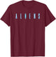 Aliens Iconic Neon Big Chest Text Logo T-Shirt - T-Shirt | Maroon