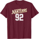 Nanterre 92 , Black, S T-Shirt - T-Shirt | Maroon