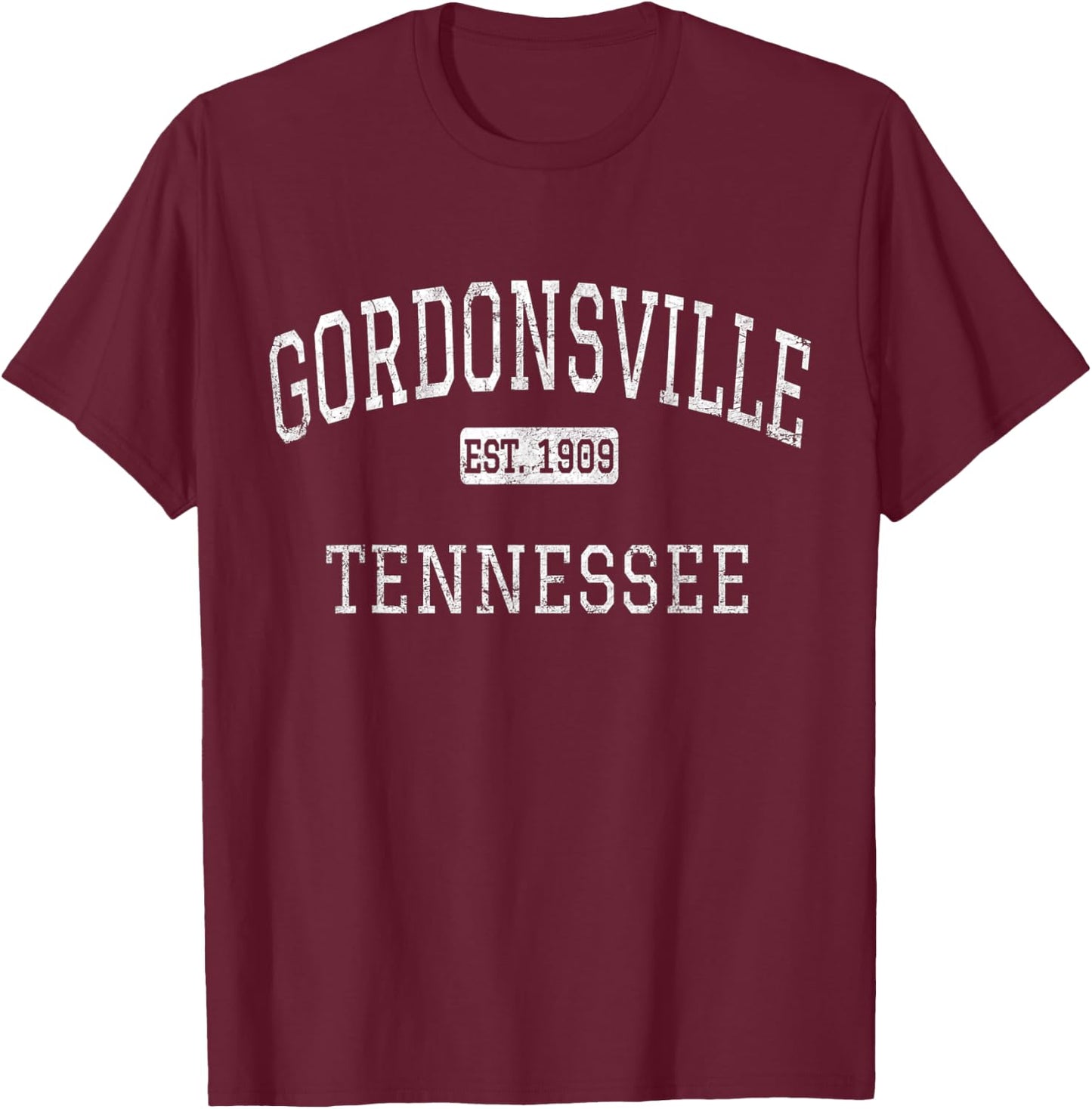 Gordonsville Tennessee TN Vintage T-Shirt - T-Shirt | Maroon