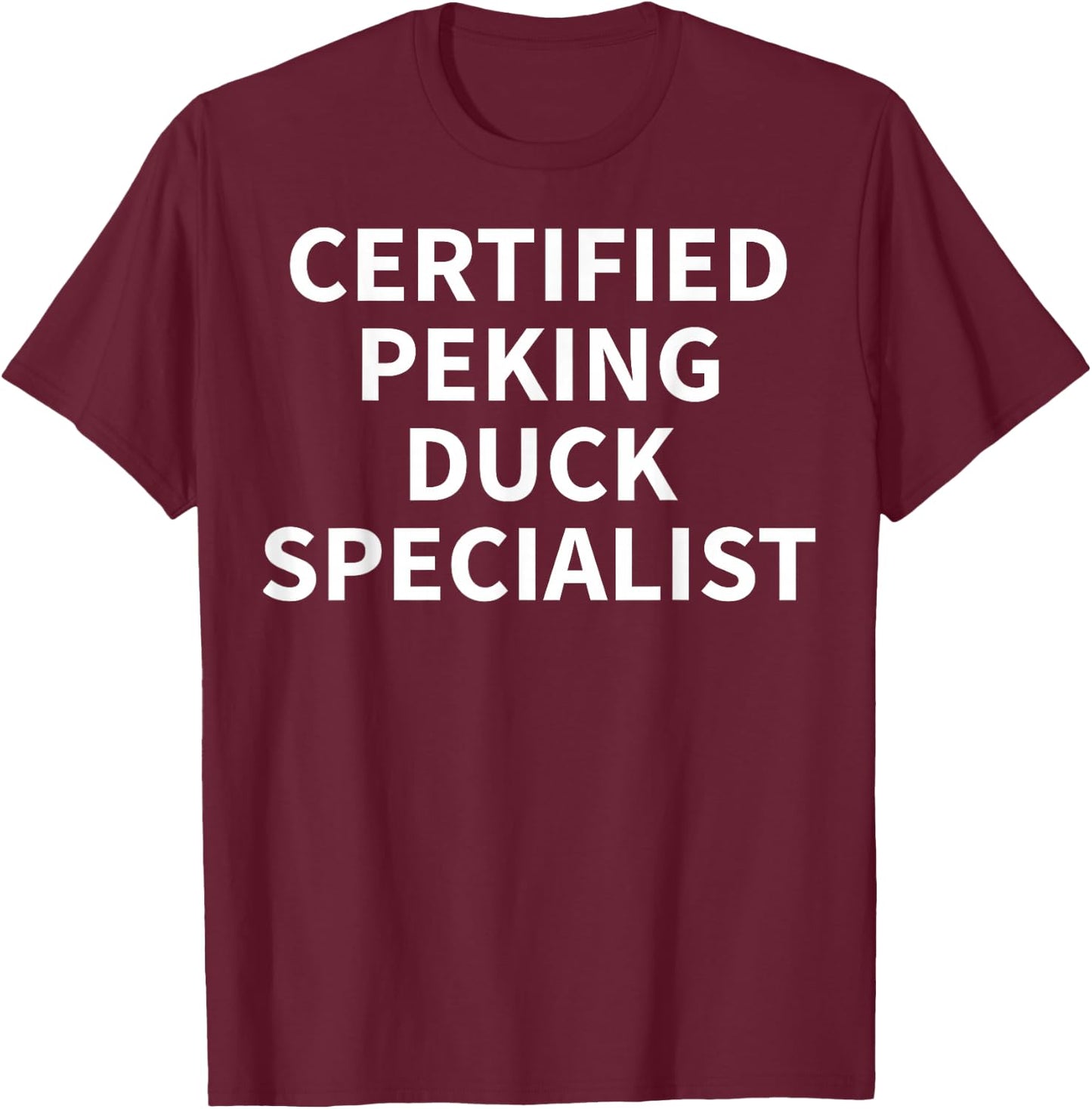 Peking Duck Apparel - Funny Novelty Ducks Design T-Shirt - T-Shirt | Maroon