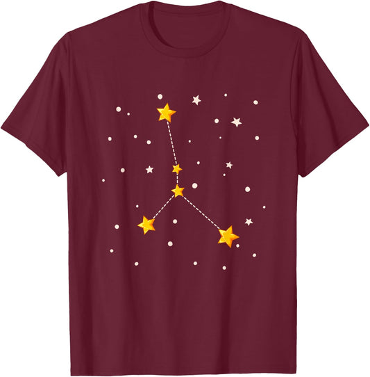 Cancer Zodiac Sign T-Shirt - T-Shirt | Maroon