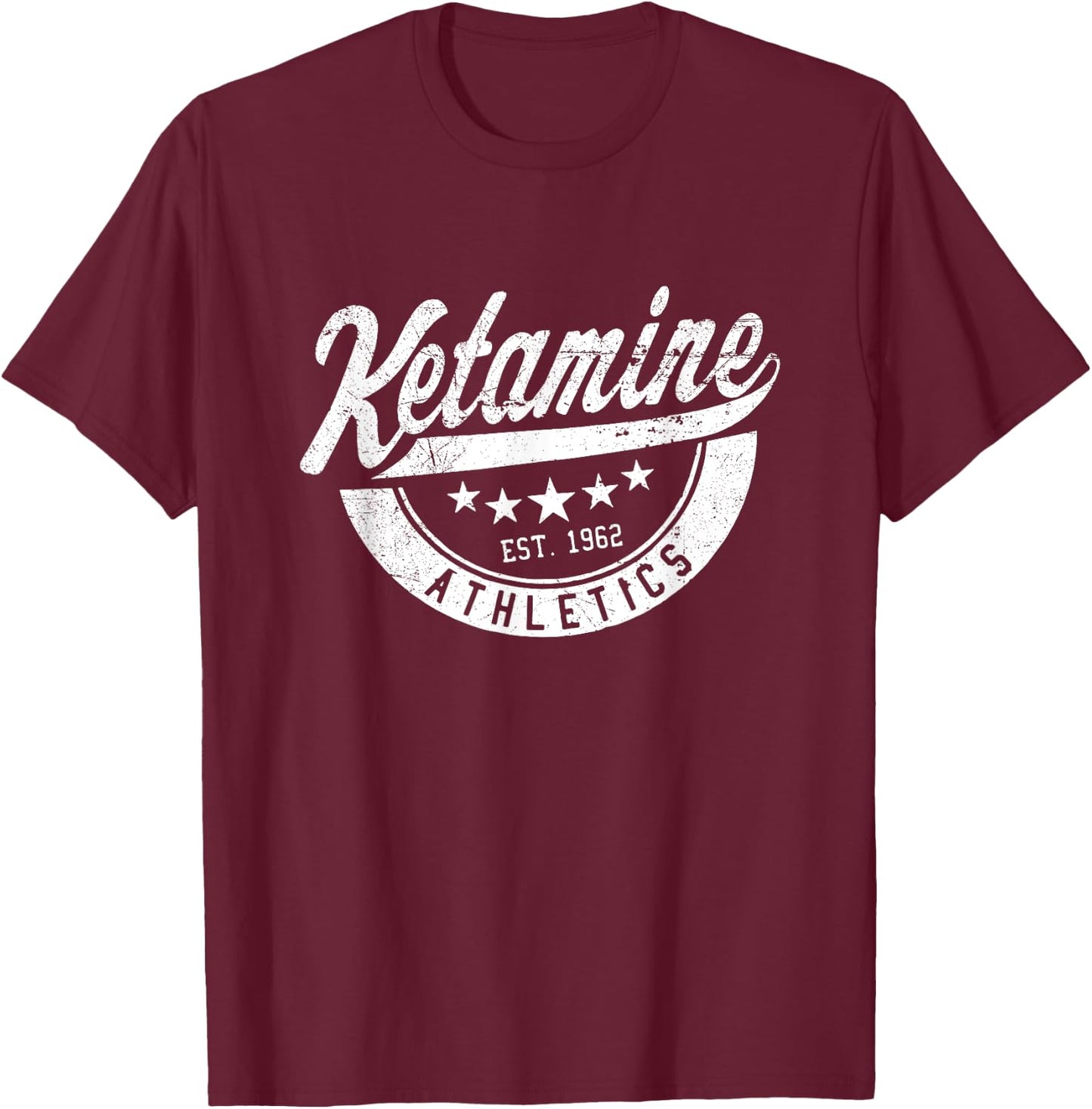 Ketamine Athletics | Ketamine Saves Lives T-Shirt - T-Shirt | Maroon