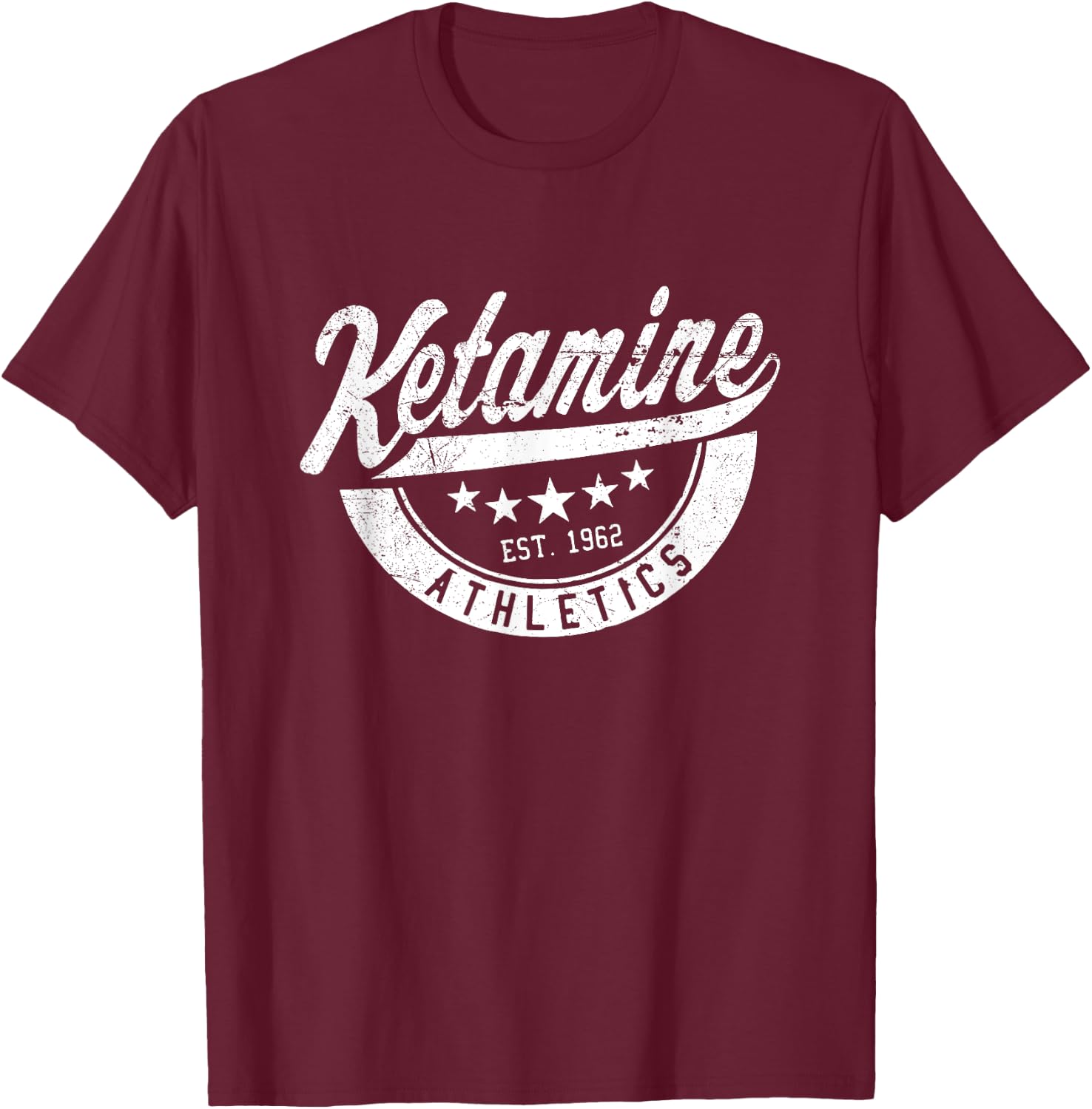 Ketamine Athletics | Ketamine Saves Lives T-Shirt - T-Shirt | Maroon
