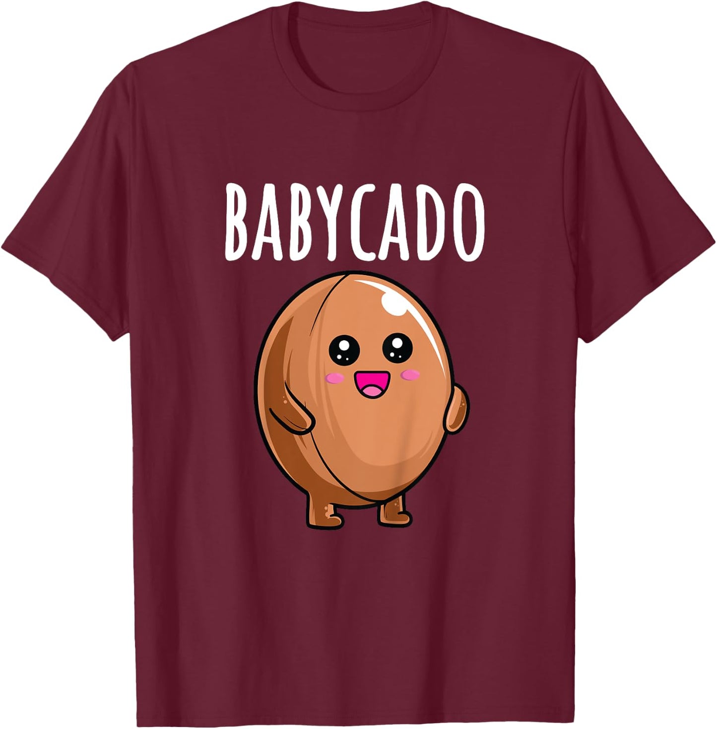 Pregnancy Announcement Shirts Funny Babycado T-Shirt - T-Shirt | Maroon