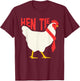 Funny Hen Tie Gift Women Chicken Japanese Anime T-Shirt - T-Shirt | Maroon