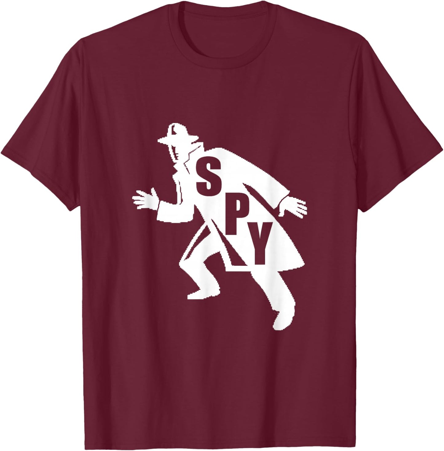 Spy Shirt- Funny Secret Agent Shirt T-Shirt - T-Shirt | Maroon