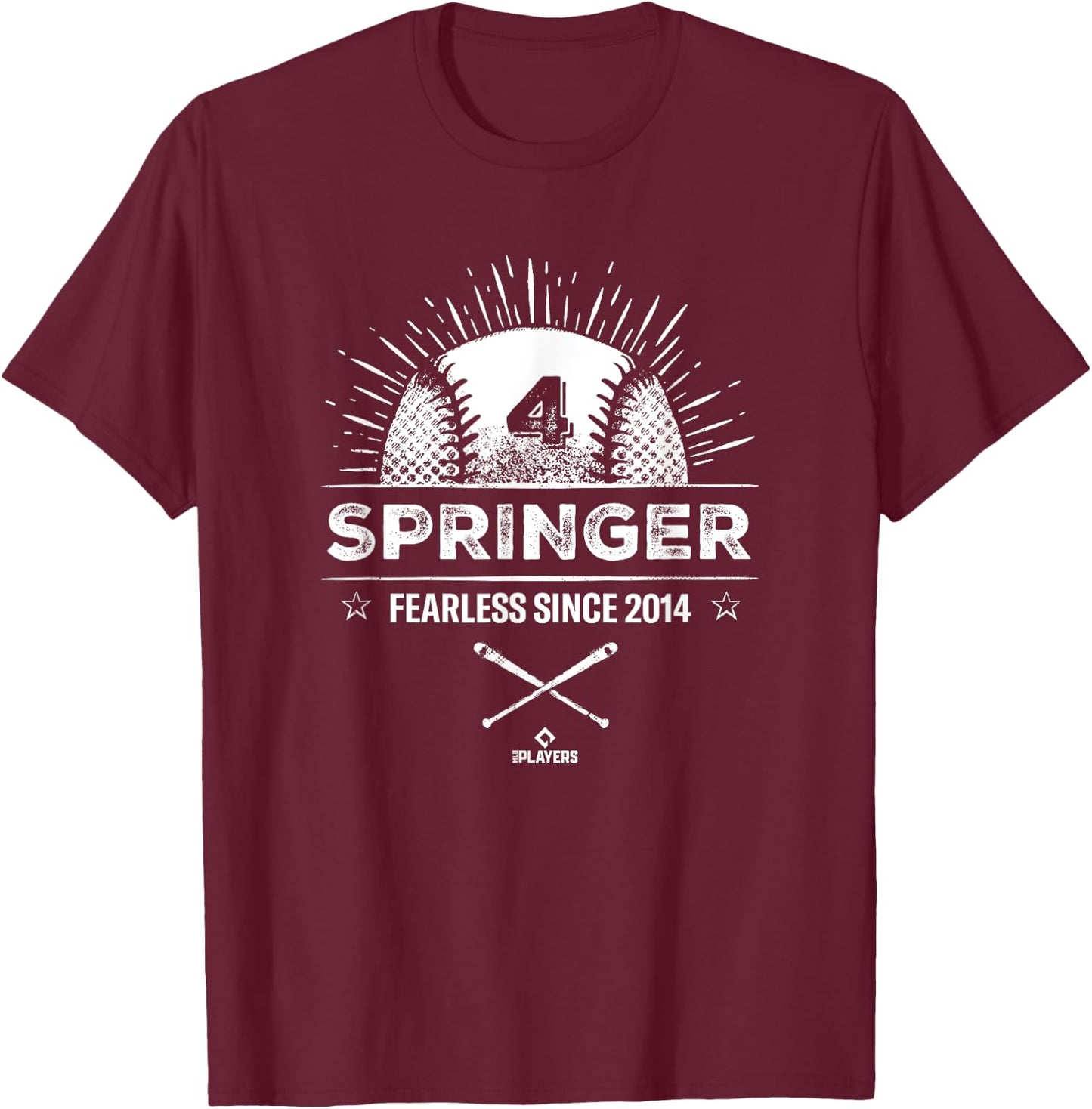 George Springer Fearless T-Shirt - T-Shirt | Maroon