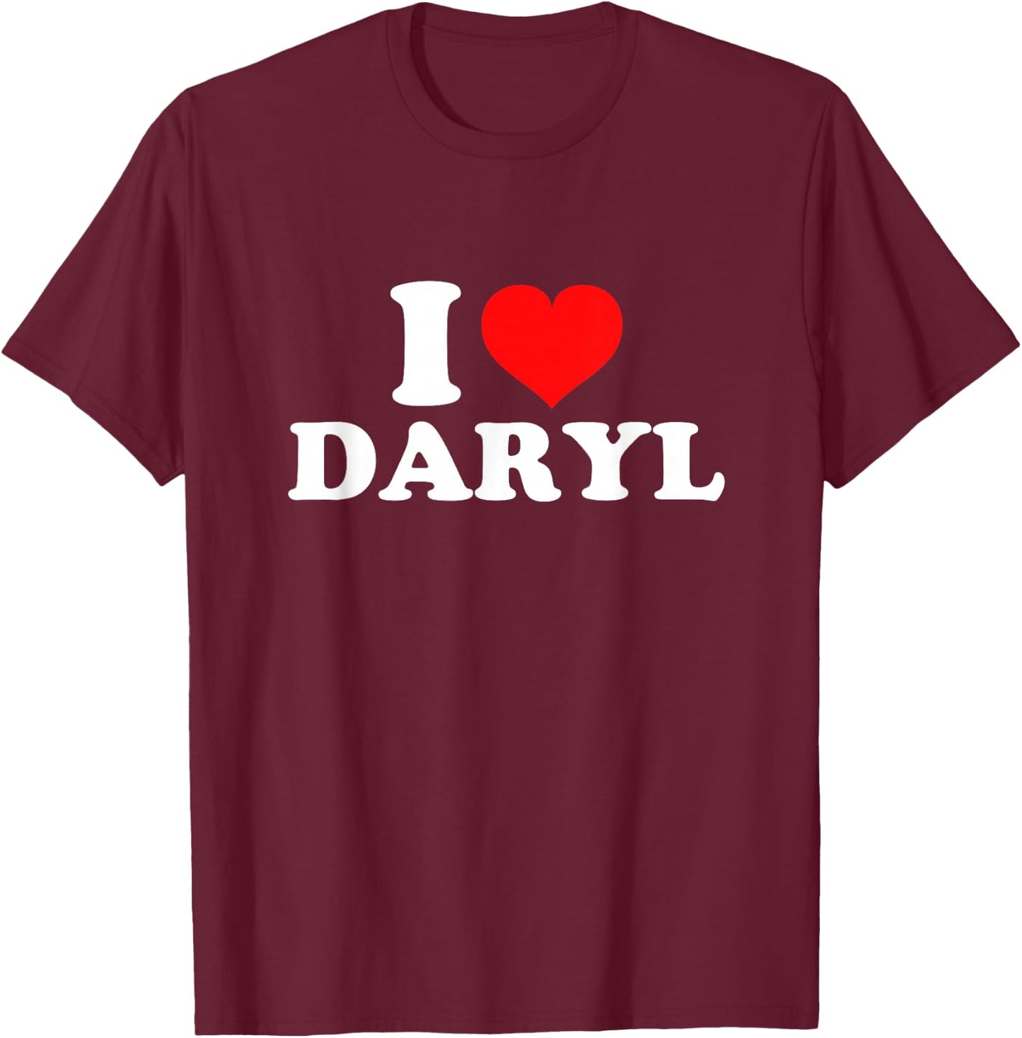 I Love Daryl T-Shirt - T-Shirt | Maroon