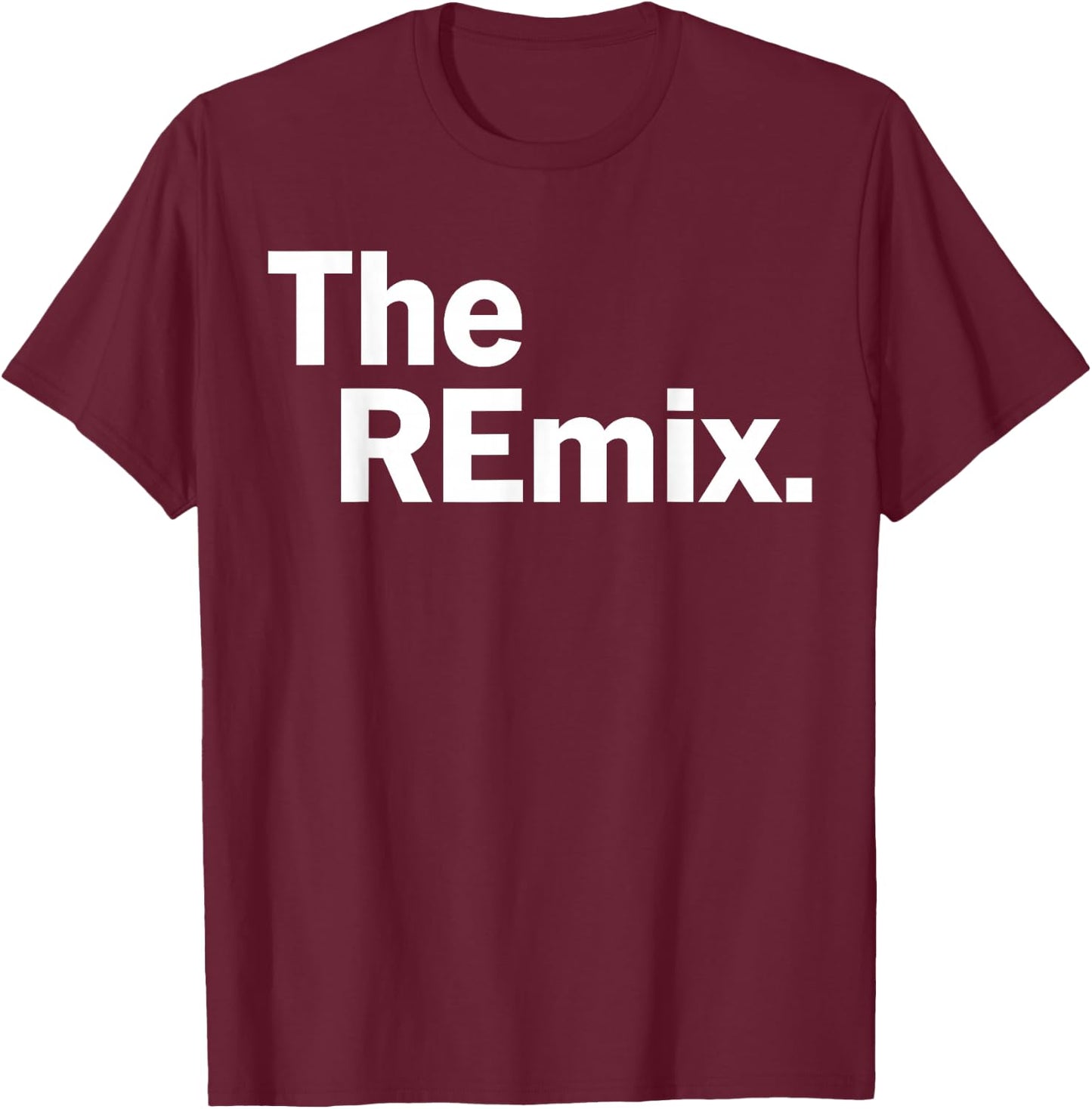 The Original and The Remix Funny Couple Matching T-Shirt - T-Shirt | Maroon