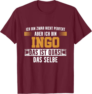 Name Ingo Ich bin Ingo T-Shirt - T-Shirt | Maroon