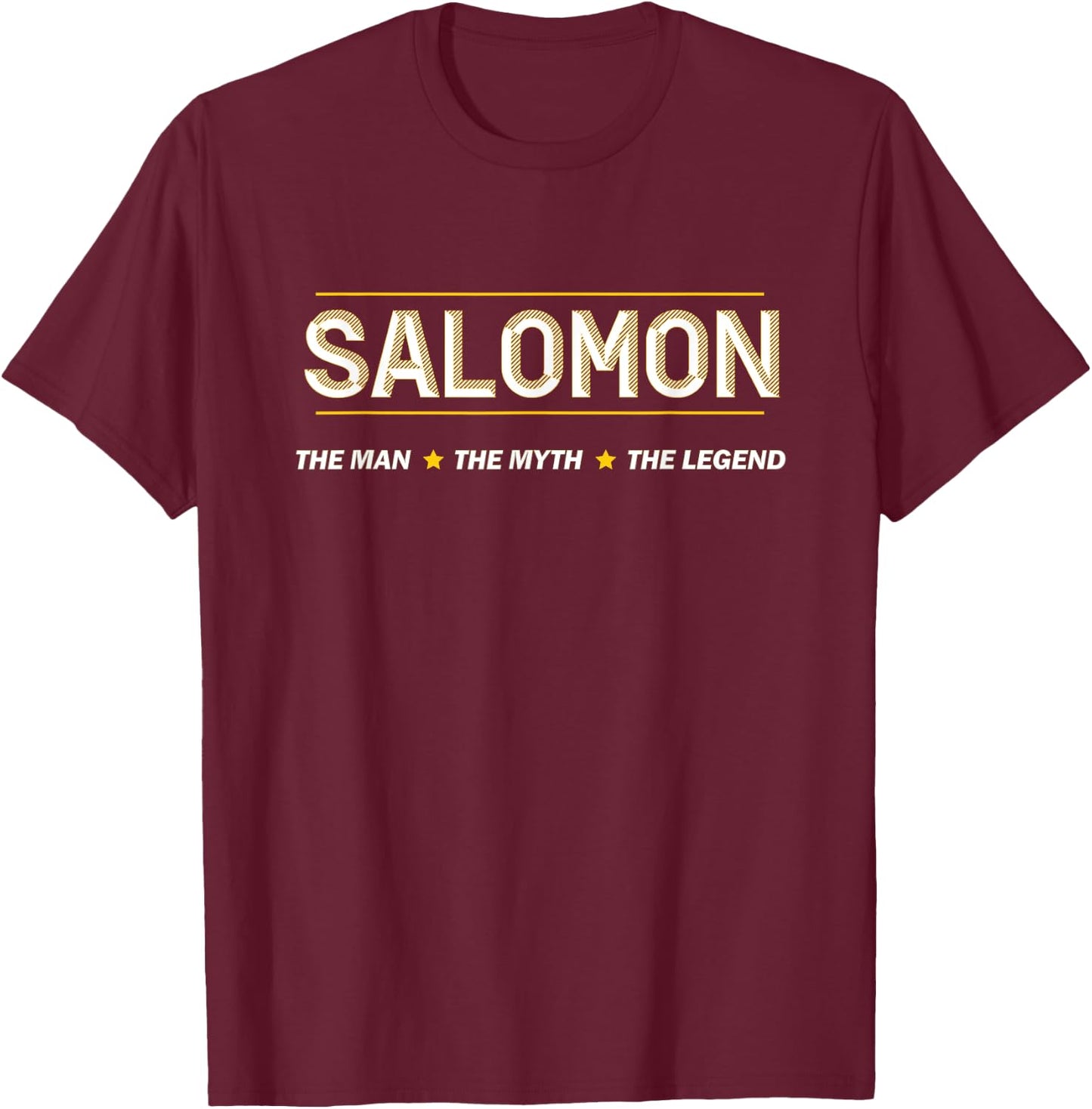 SALOMON the Man the Myth the LEGEND | Mythos Legende Name T-Shirt - T-Shirt | Maroon