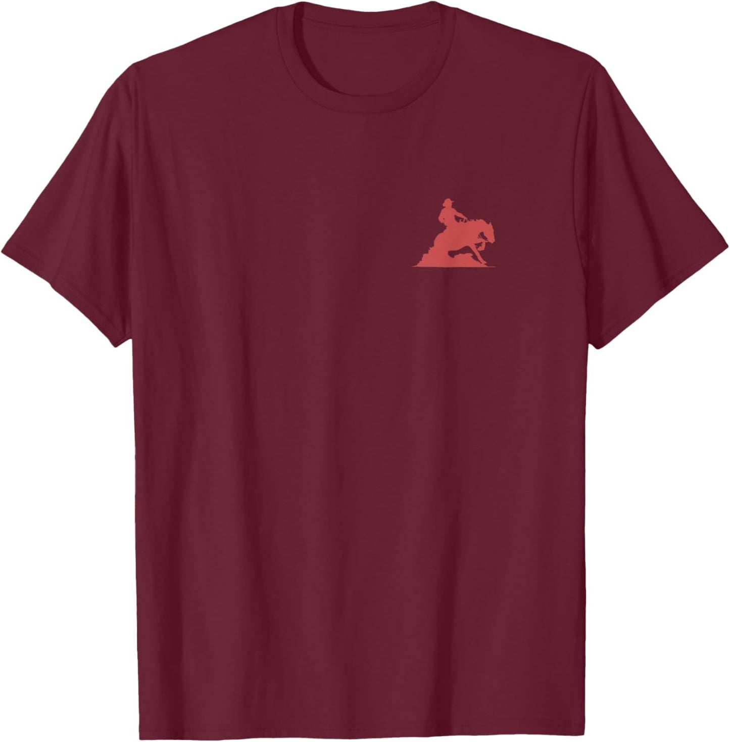 Westernreiter | Quarter Horse | Sliding Stop | DQH T-Shirt - T-Shirt | Maroon