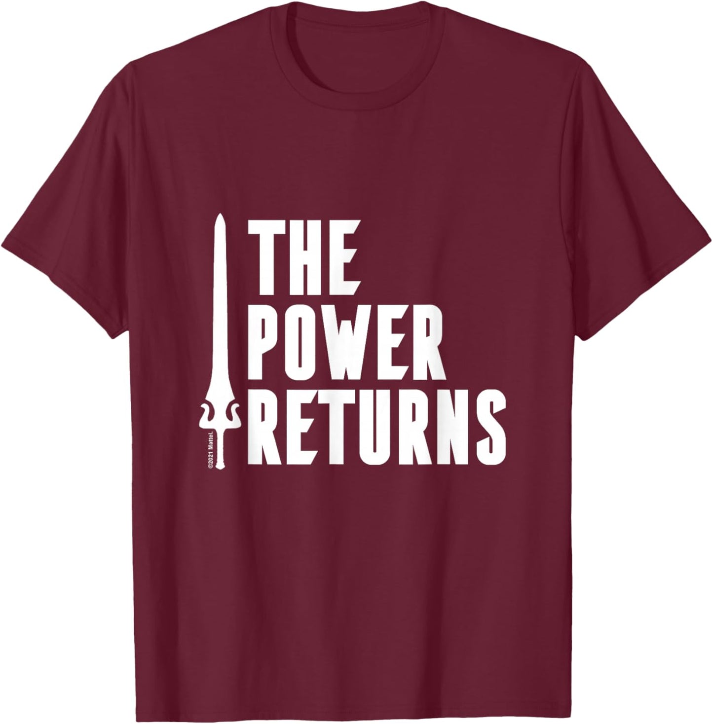 Masters of the Universe - Die Macht kehrt zurück T-Shirt - T-Shirt | Maroon
