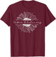 Retro Sunflower Labor and Delivery Nurse Mother Baby Nurse T-Shirt - T-Shirt | Maroon