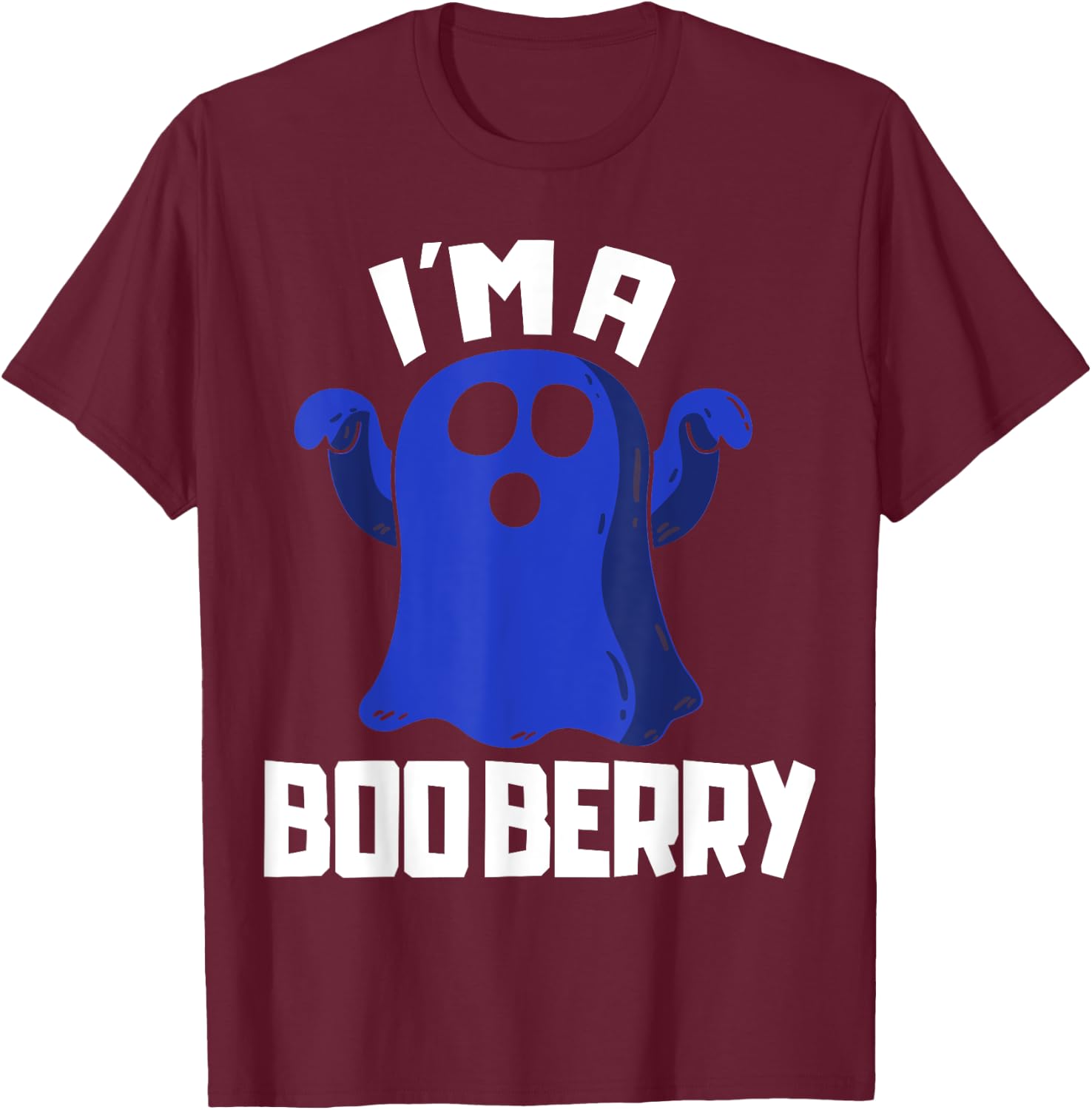 Boo Berry Halloween Funny Blueberry for Berries Fans T-Shirt - T-Shirt | Maroon