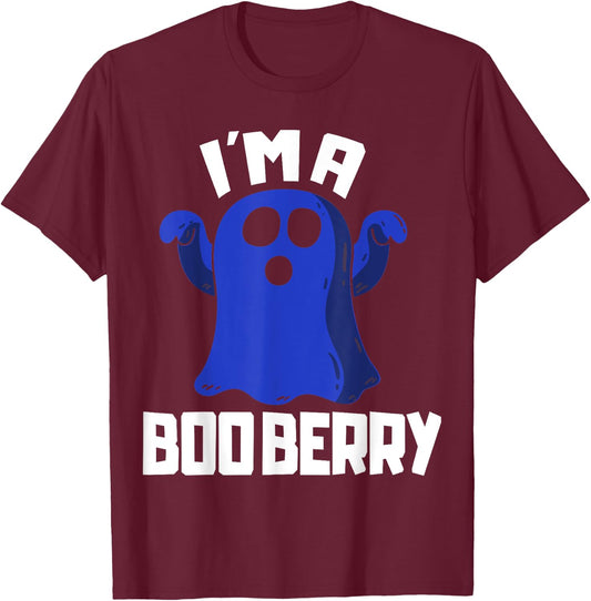 Boo Berry Halloween Funny Blueberry for Berries Fans T-Shirt - T-Shirt | Maroon